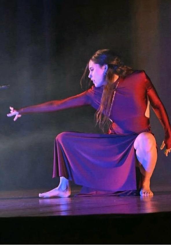 Gruppo di danzatori in prova